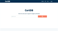 Desktop Screenshot of certdb.com