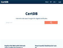 Tablet Screenshot of certdb.com